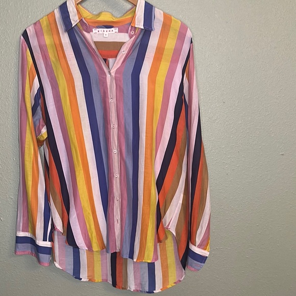 XÍRENA silk blend button up - Picture 1 of 6